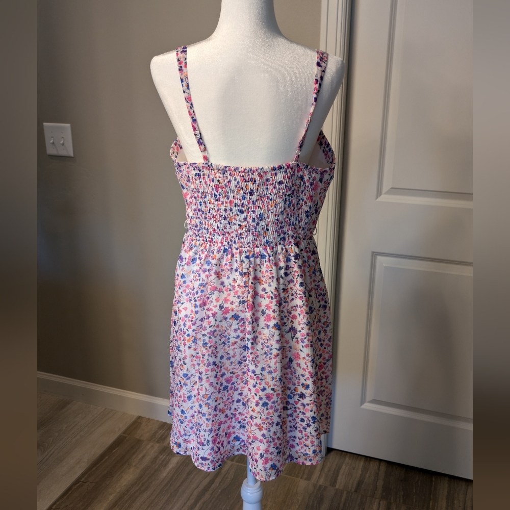 Candie's White Floral Dress Size XL - Picture 4 of 6